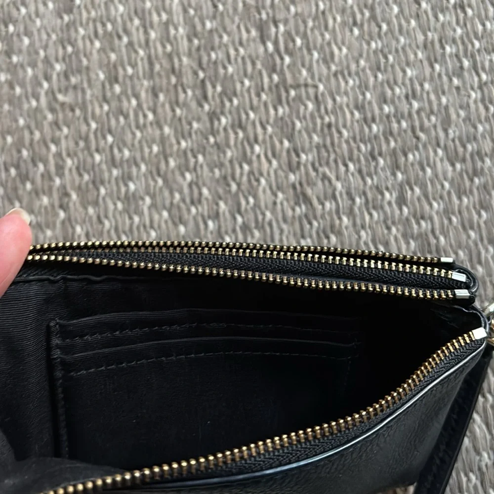 Coach wristlet - black leather - Picture 3 of 4